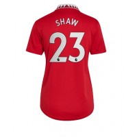 Manchester United Luke Shaw #23 Fotballklær Hjemmedrakt Dame 2022-23 Kortermet
